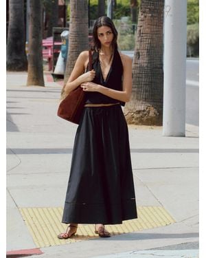 Reformation Cleo Skirt Lattice - Black