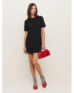 Reformation Cashmere Mini Shift Dress - Black