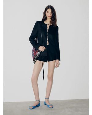 Reformation Ellis Jacket Linen - Blue