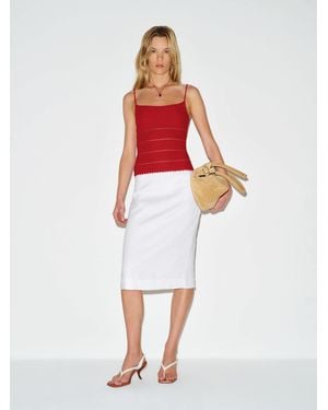 Reformation Starling Cotton Jumper Tank Top - White