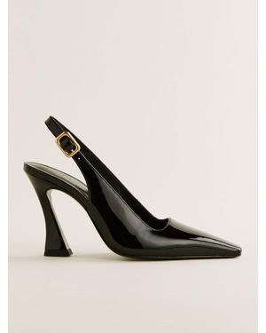 Reformation Nour Heeled Slingback - Natural