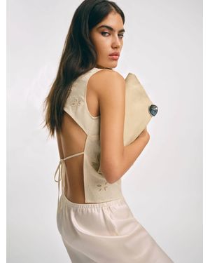 Reformation Evelina Linen Top 8 - Multicolor