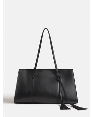 Reformation Elena Tote Bag Leather - Black