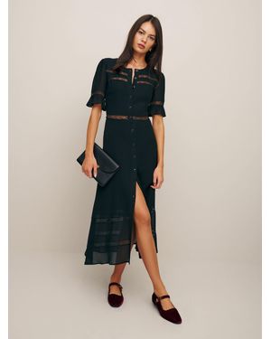 Reformation Woodson Dress Lace - Blue