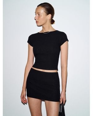 Reformation Layla Knit Two Piece - Black