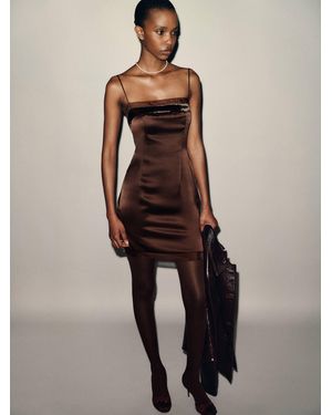 Reformation Ziba Silk Dress 0 - Brown