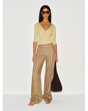 Reformation Aylani Knit Top - Natural