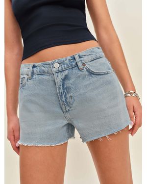 Reformation Sutton Low Rise 2.5? Slouchy Jean Shorts - Blue