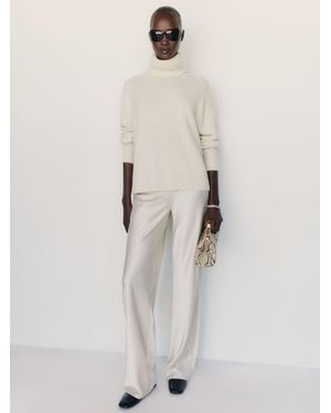 Reformation Dove Cashmere Oversized Turtleneck - Natural