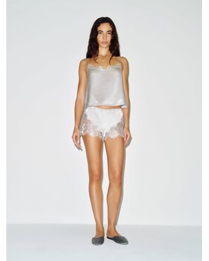 Reformation Daisy Silk Sleep Set - White