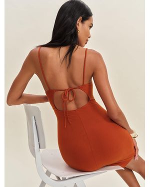 Reformation Artis Knit Dress - Orange