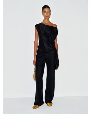 Reformation Sonnet Satin Two Piece - Black