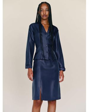 Reformation Nico Shirt 6 - Blue