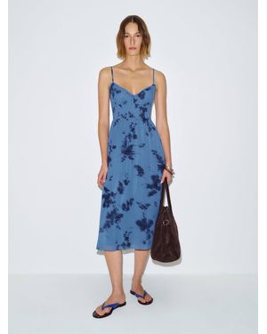 Reformation Eugenia Dress 0 - Blue