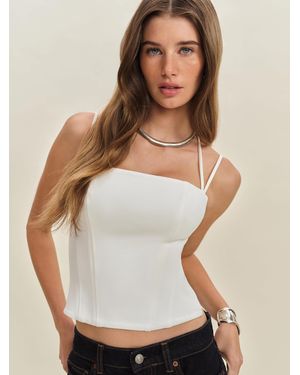 Reformation Elliot Knit Top - White