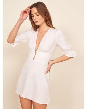 Reformation Simi Linen Dress 4 - Natural