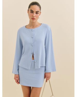 Reformation Hunter Knit Cardigan Set - Blue
