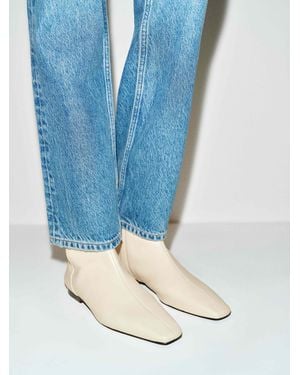 Reformation Remy Flat Ankle Boot 5 - White