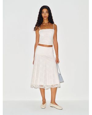 Reformation Lennon Knit Two Piece - White