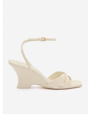 Reformation Margo Wedge Sandal - White