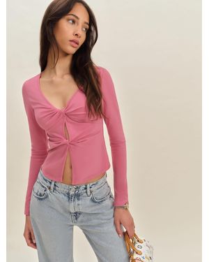 Reformation Silas Knit Top - Red