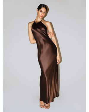 Reformation Roy Satin Dress 0 in Natural | Lyst Canada Reformation Roy Satin Dress 0 in Natural | Lyst Canada