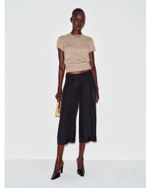 Reformation Robbie Silk Twill Culotte 0 - White