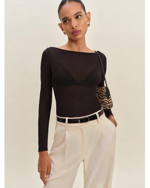 Reformation Wiley Knit Top - Black