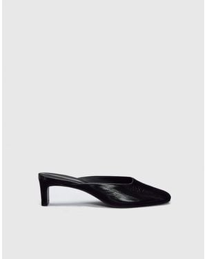 Reformation Inez Heeled Mule Eel - Blue