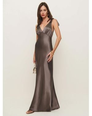 Reformation Pernille Silk Dress - Natural