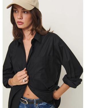 Reformation Eli Oversized Shirt - Black