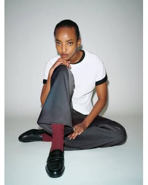 Reformation Kaylee Loafer Croc - Grey