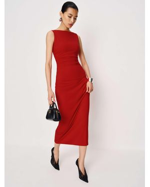 Reformation Benson Knit Dress - Red