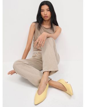 Reformation Calista Kitten Heel Pump 7 - Natural