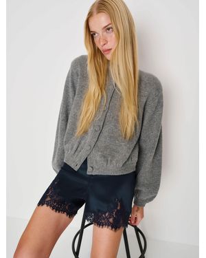 Reformation Fern Satin Short - Grey