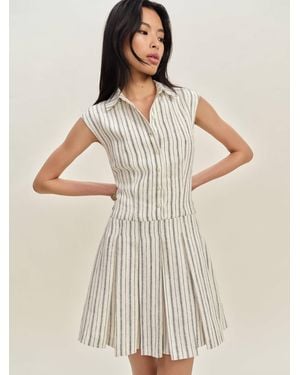 Reformation Arella Linen Dress 4 - Natural