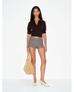 Reformation June Low Rise Linen Short - Multicolor