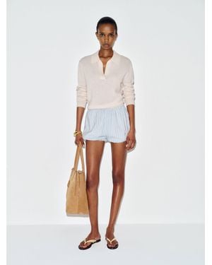 Reformation Sylvie Short Lace - White