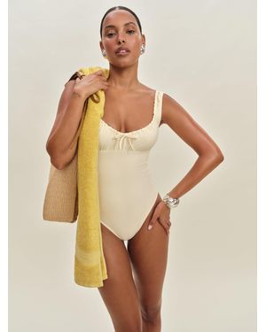 Reformation Bahia One Piece Swimsuit - Natural