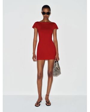 Reformation Jensen Knit Dress - Red