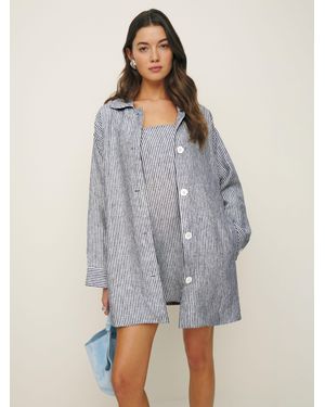 Reformation Irene Linen Jacket - Grey