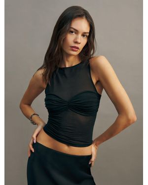 Reformation Rose Knit Top - Black