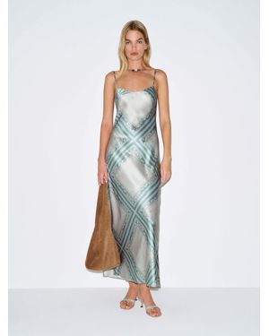Reformation Parma Silk Dress - Blue