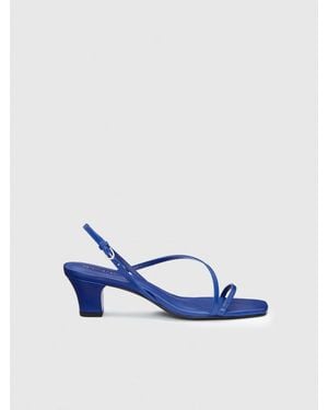 Reformation Shoshana Block Heel 5 - Blue