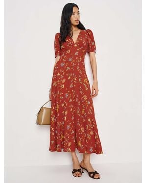 Reformation Naira Dress 0 - Red
