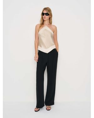 Reformation Jillian Silk Top 0 - White
