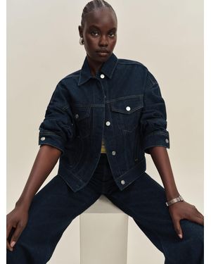 Reformation Rhodes Denim Jacket - Blue
