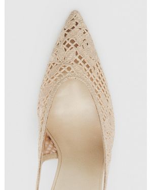 Reformation Pillar Slingback Heel - Natural