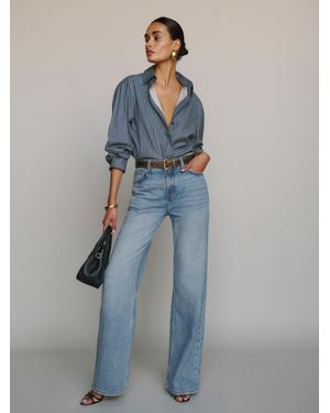 Reformation Palmer Lived-In Baggy Jeans - Blue