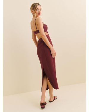Reformation Asher Linen Dress 8 - Natural